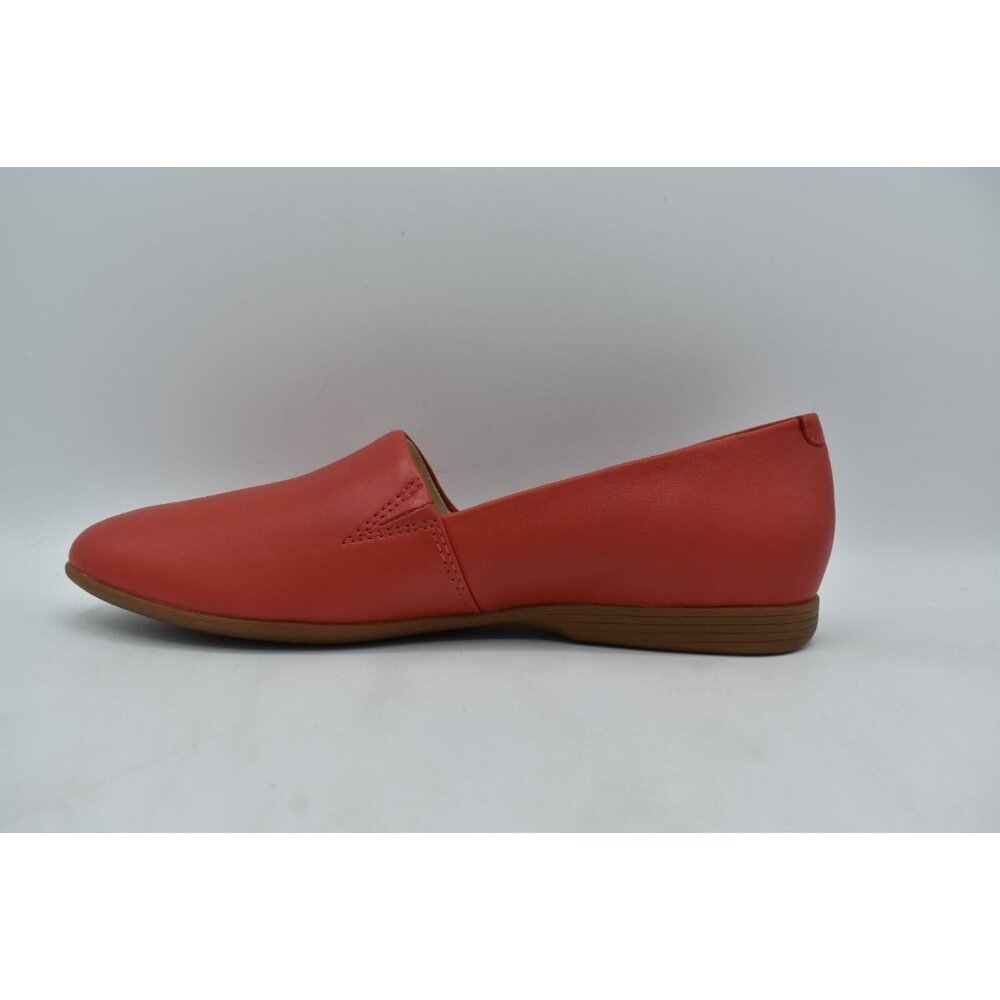 Dansko Women's Coral Red Leather Slip-On Flats - Picture 6 of 11